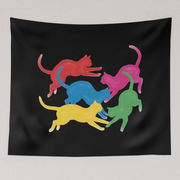 Item preview, Colorful Cats in Motion designed and sold by Miryou.