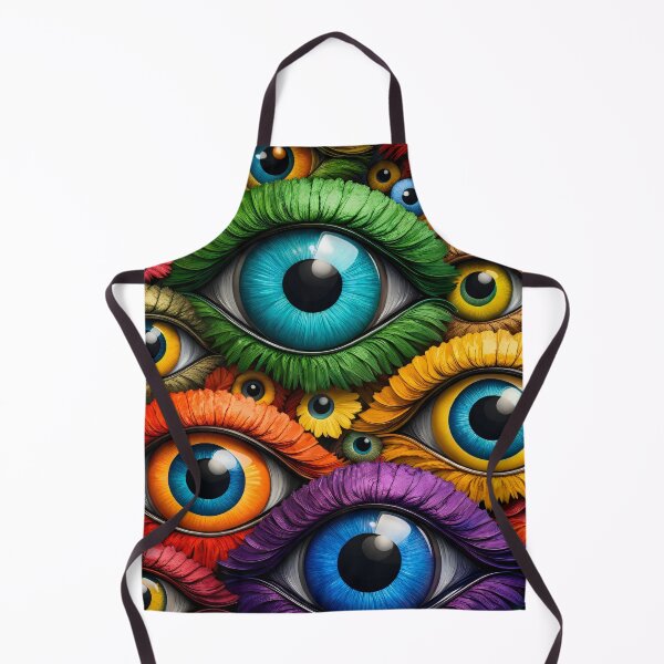 Item preview, Colorful Surreal Eyes Pattern designed and sold by Kaleidoscope Print.