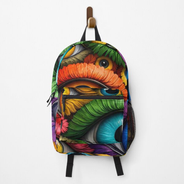 Item preview, Colorful Surreal Eyes Pattern designed and sold by Kaleidoscope Print.