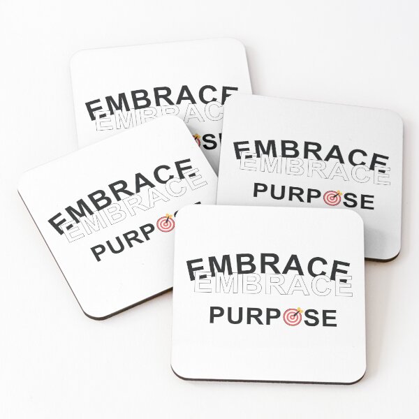 Item preview, Embrace Purpose – Minimal Motivation Typography Design designed and sold by OuSfian1.