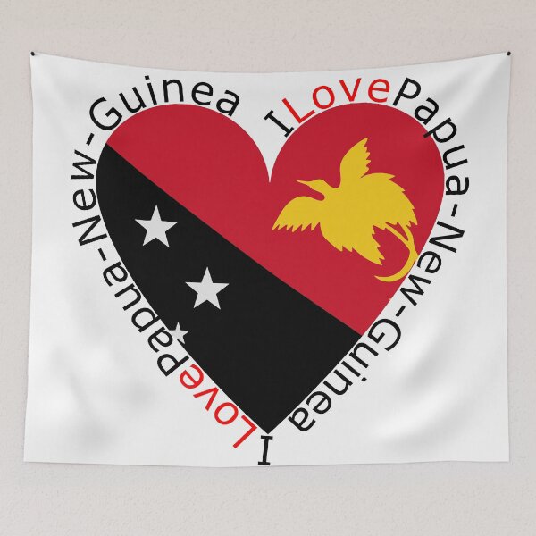 Item preview, I Love Papua New Guinea  Heart designed and sold by TheIconSmith.