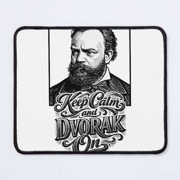Item preview, Keep Calm and Dvorak On Vintage Music Art designed and sold by ForeverPrintsOK.