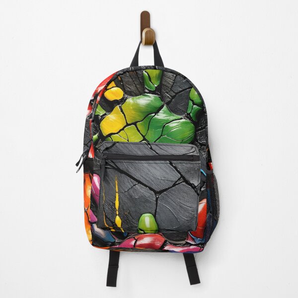 Item preview, Colorful Handprints Cracked Stone designed and sold by Kaleidoscope Print.