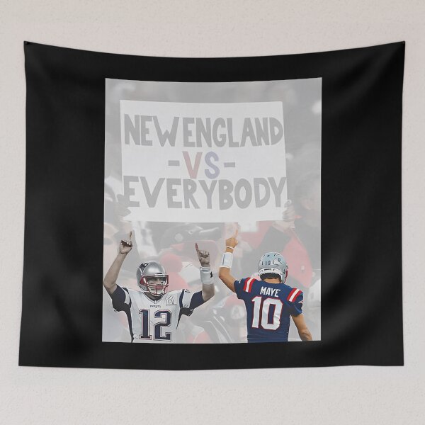 Item preview, New England Vs Everybody Football - Patriots Fan Rivalry Tom Brady And Drake Maye designed and sold by Glanzing.