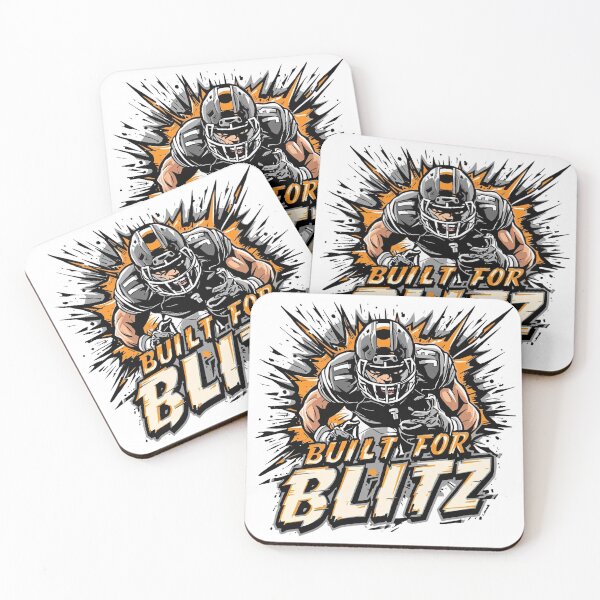 Item preview, Built for Blitz – Football Defense & Speed Graphic Tee designed and sold by RMTrendy.