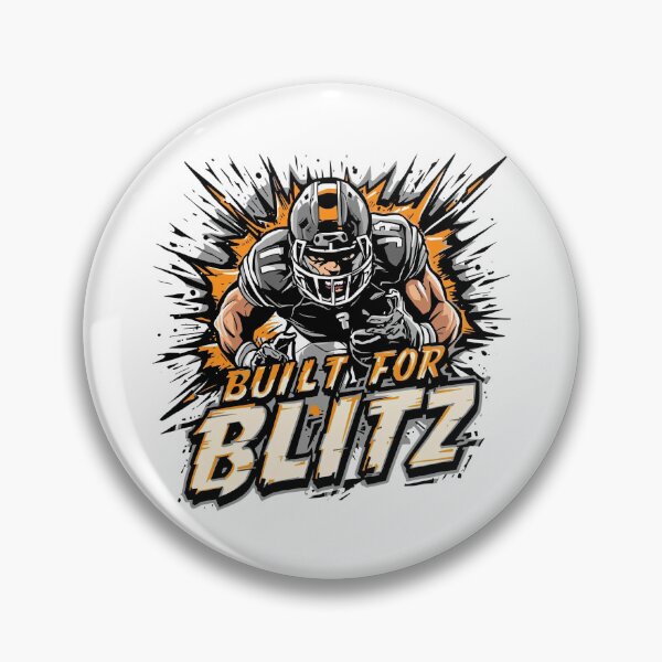 Item preview, Built for Blitz – Football Defense & Speed Graphic Tee designed and sold by RMTrendy.