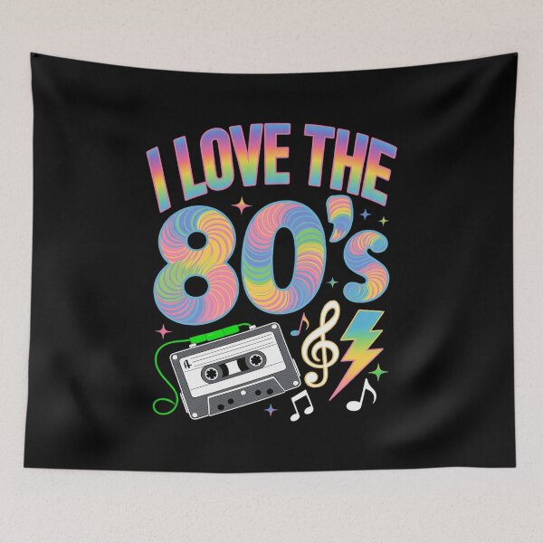 Item preview, I Love The 80s Clothes Style Tape Music Party designed and sold by angolinnArt.