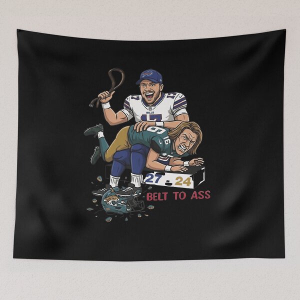 Item preview, Official Josh Allen Trevor Lawrence Belt To Ass Buffalo Bills 27 Jaguars 24 designed and sold by anas jamal rezki.