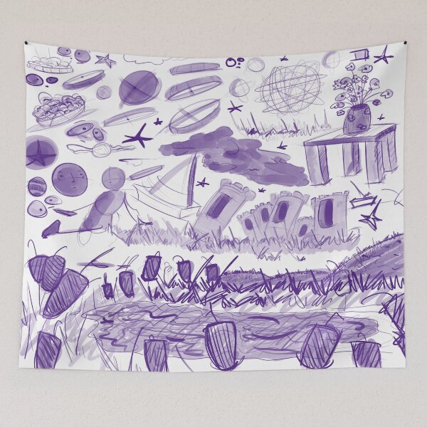 Item preview, Purple Sketches designed and sold by TheAnneBananne.
