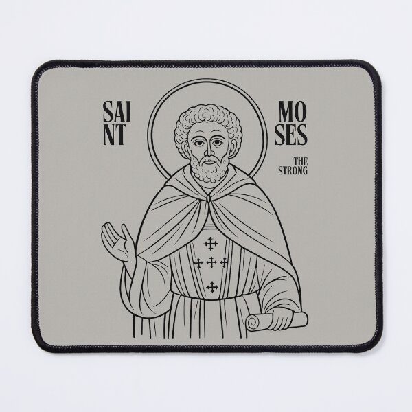 Item preview, Saint Moses the Strong Minimalist Icon designed and sold by maddieelysse.