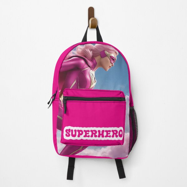 Item preview, Superhero in Pink Flies Through Cloudy Sky designed and sold by Mauswohn.