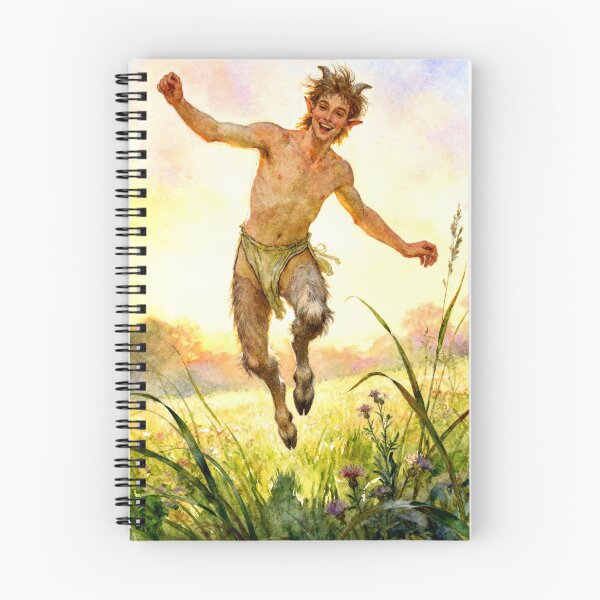 Item preview, Joyful satyr leaping through spring grass designed and sold by alvarlunafae.