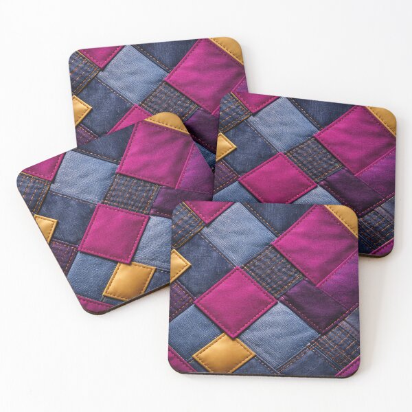 Item preview, Colorful Patchwork Denim Quilt designed and sold by Kaleidoscope Print.