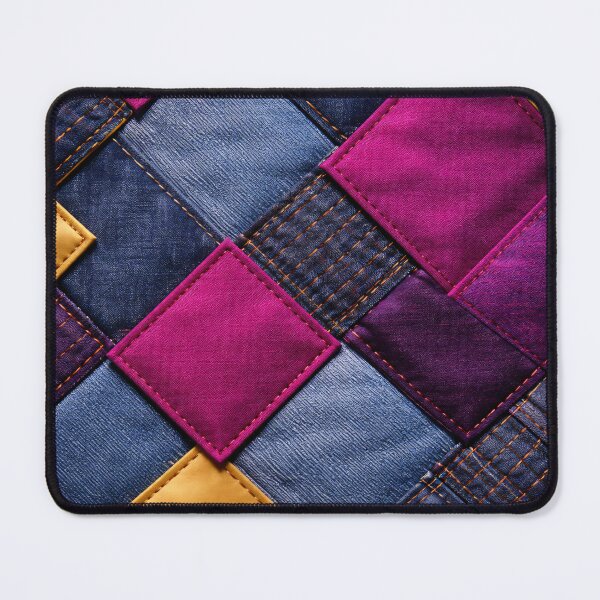 Item preview, Colorful Patchwork Denim Quilt designed and sold by Kaleidoscope Print.