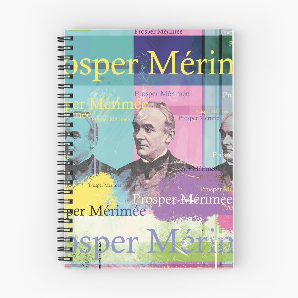 Item preview, Prosper Mérimée portrait collage pop art designed and sold by Mauswohn.