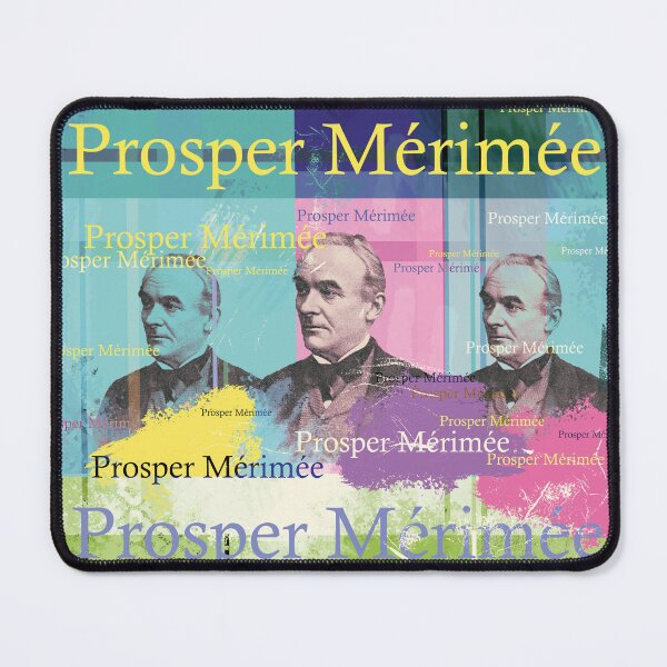 Item preview, Prosper Mérimée portrait collage pop art designed and sold by Mauswohn.