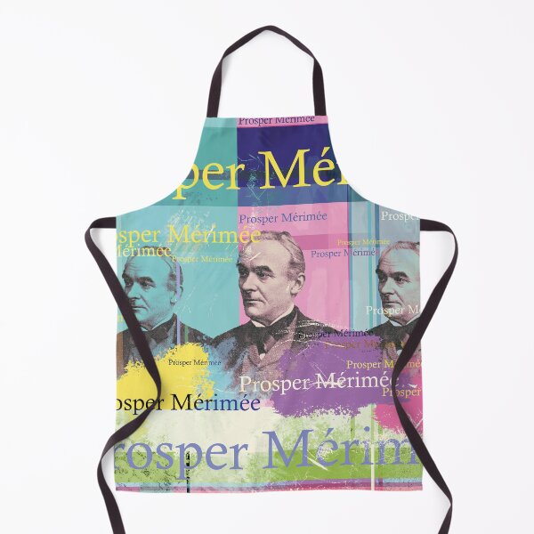 Item preview, Prosper Mérimée portrait collage pop art designed and sold by Mauswohn.