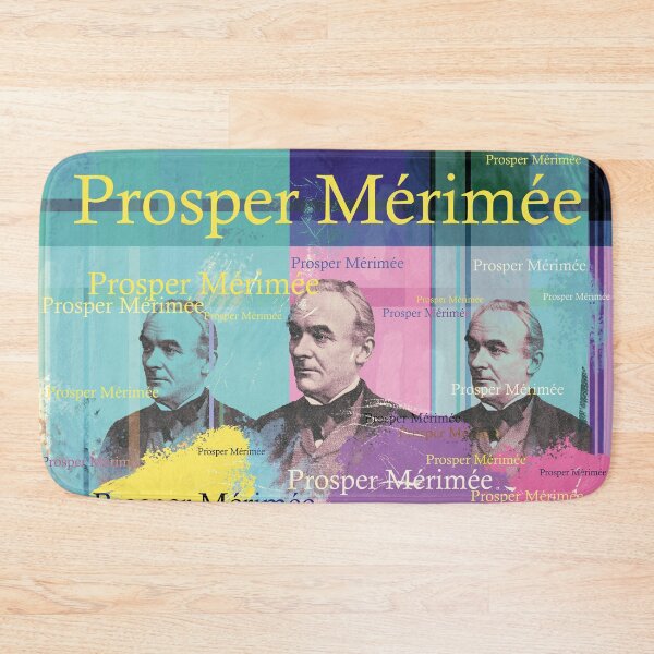 Item preview, Prosper Mérimée portrait collage pop art designed and sold by Mauswohn.