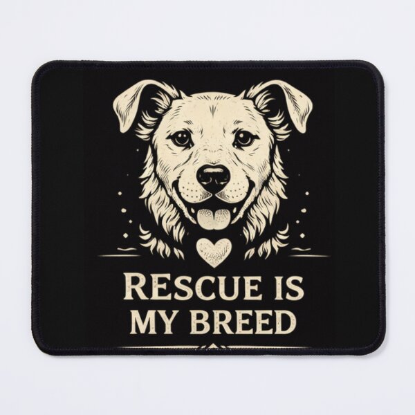 Item preview, Mix Rescue Dog Minimalist Dog Art. Rescue is My Breed. designed and sold by Mosogoloso.