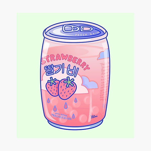 Strawberry Rain Photographic Print