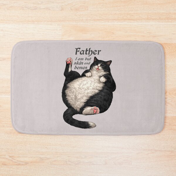 Item preview, Tuxedo Cat Dad Funny Hungry Round Cat Meme Shirt designed and sold by Ineli.