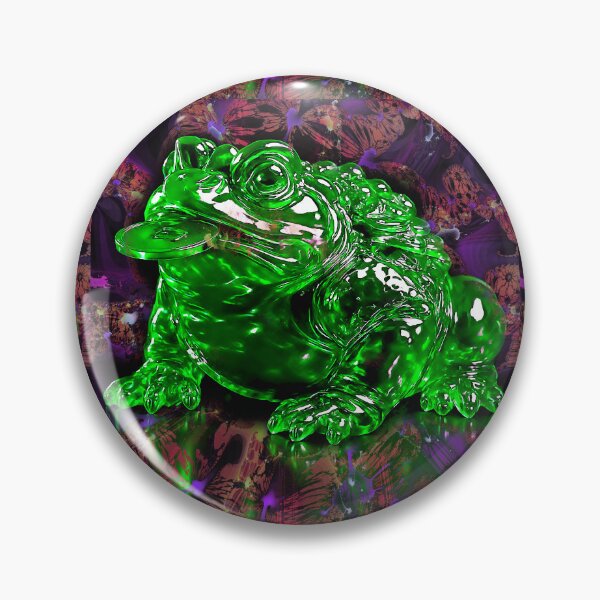 Item preview, Trippy Green Fortune Frog designed and sold by seoulsarap.