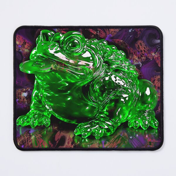 Item preview, Trippy Green Fortune Frog designed and sold by seoulsarap.