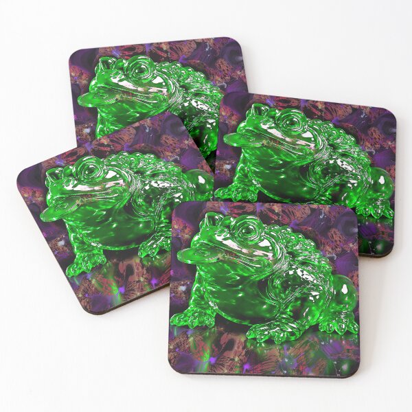Item preview, Trippy Green Fortune Frog designed and sold by seoulsarap.