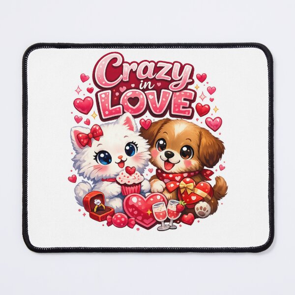 Item preview, Crazy in Love Cute Pets designed and sold by Mix Mood.