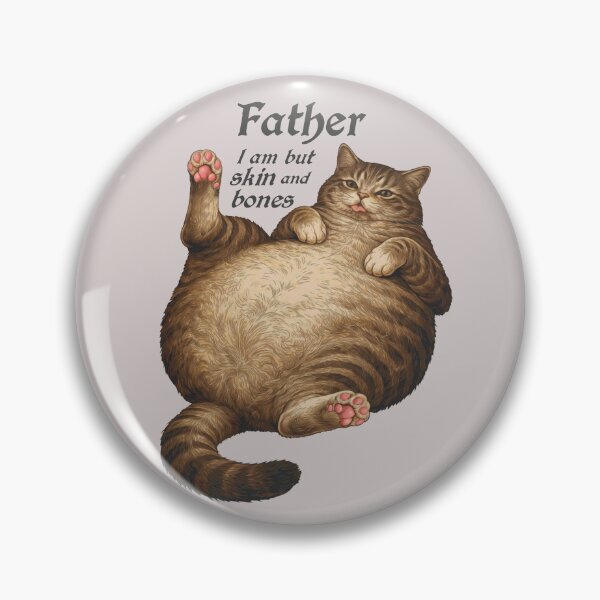 Item preview, Tabby Cat Dad Funny Hungry Round Cat Meme Shirt designed and sold by Ineli.