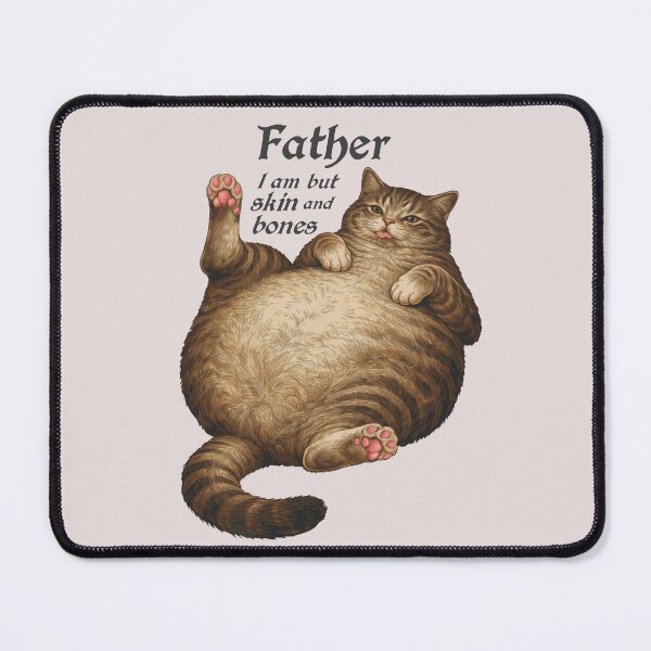 Item preview, Tabby Cat Dad Funny Hungry Round Cat Meme Shirt designed and sold by Ineli.