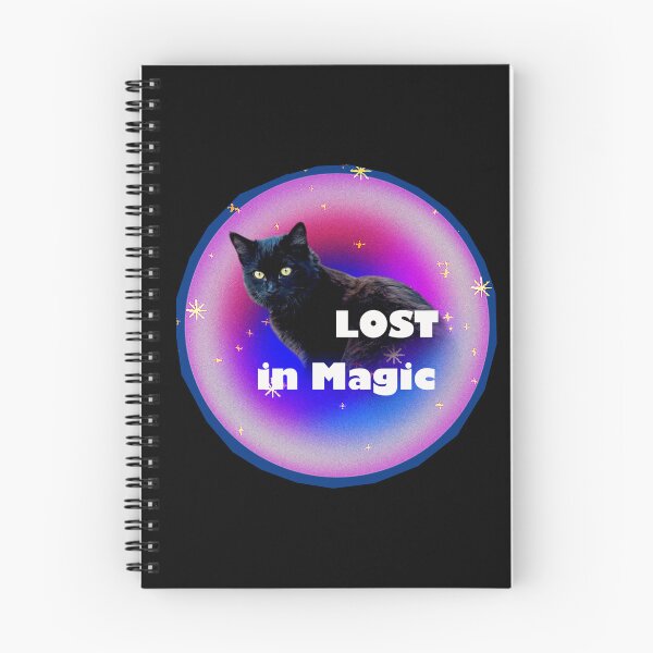 Item preview, Lost in Magic – Playful Mystic Cat Art designed and sold by SlowlyMiracles.
