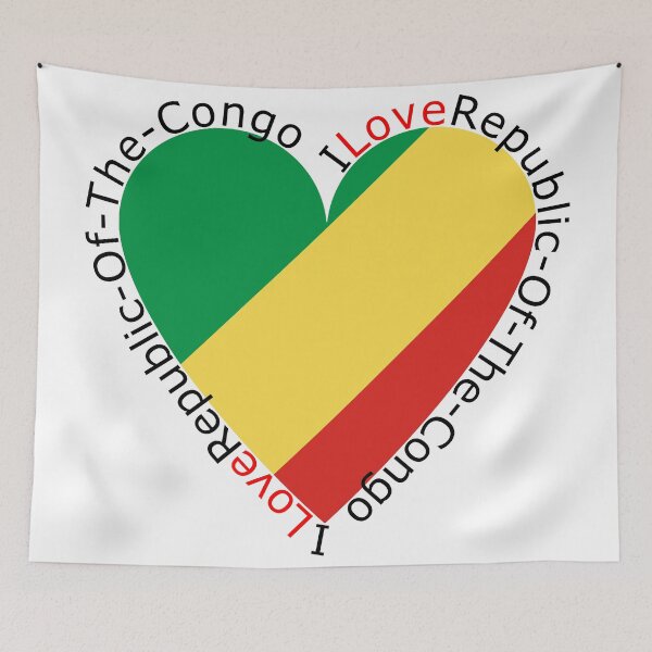 Item preview, I Love Republic Of The Congo  Heart designed and sold by TheIconSmith.