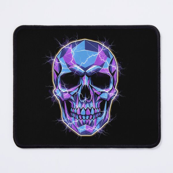Item preview, Epic Ethereal Crystal Skull | High Contrast Neon Art designed and sold by LaNadaYFundante.