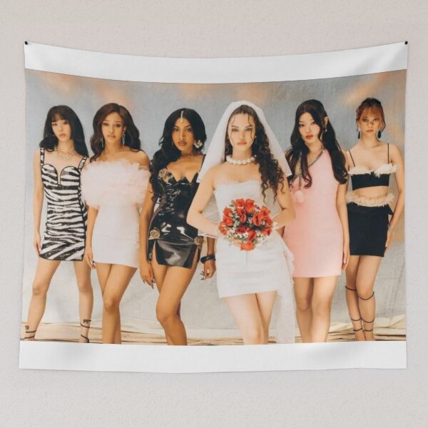 Item preview, Katseye Merch / Kpop Girl Group / World Tour Sticker Pack, phone cases, shirt, journals, bags, blankets,  etc / Kpop Demon Hunters Mira Merch / Kpop Girl / Bride / Red Roses / Aesthetic designed and sold by TeenLake.