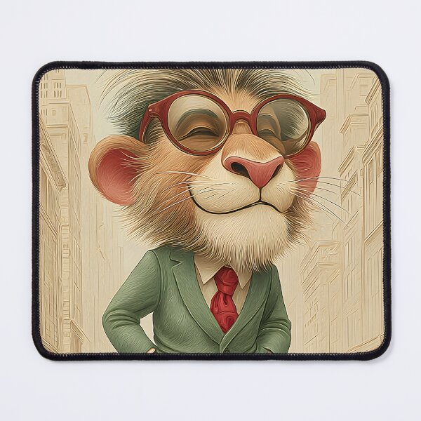 Item preview, Stylish Stylish Lion in Suit Strutting Down the Street in Suit Strutting Down the Street designed and sold by Artessie.