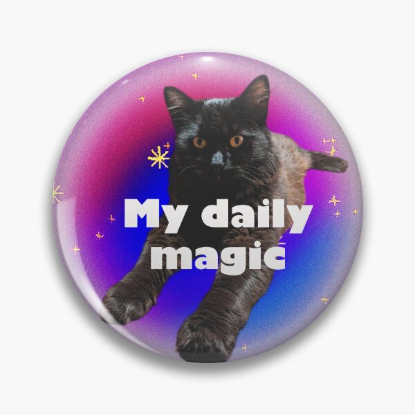 Item preview, My Daily Magic – Black Cat designed and sold by SlowlyMiracles.