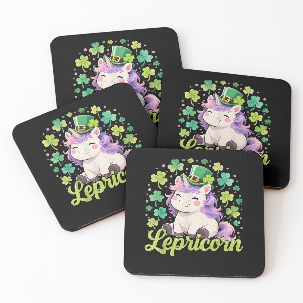Item preview, St Patricks Day Unicorn Lepricorn Saint Pattys Girls Kids designed and sold by MerchDeviant.