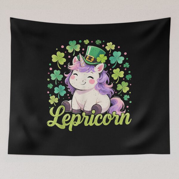 Item preview, St Patricks Day Unicorn Lepricorn Saint Pattys Girls Kids designed and sold by MerchDeviant.