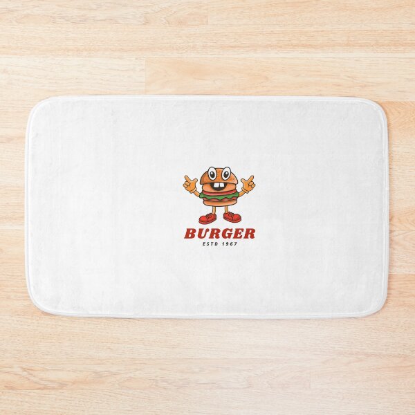 Item preview, Cute Burger Mascot Cartoon – Funny Fast Food Character Design designed and sold by JoyfulLilstudio.