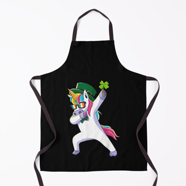 Item preview, St Patricks Day Unicorn Shirt, Dabbing Lepricorn Dab Girls designed and sold by MerchDeviant.