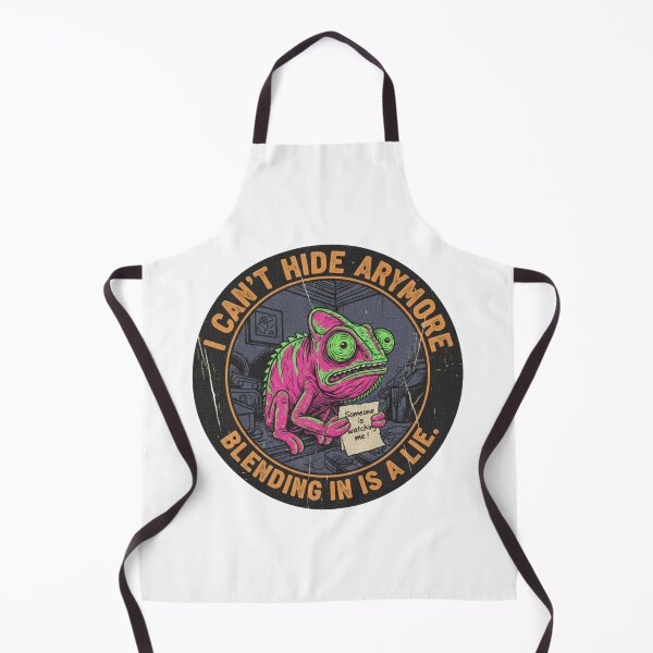 Item preview, Funny Chameleon Conspiracy – I Can't Hide Anymore Retro 90s Vintage Art designed and sold by FakeJoo.
