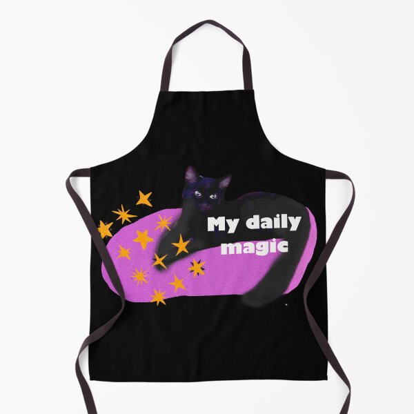 Item preview, My Daily Magic – Black Cat & Stars designed and sold by SlowlyMiracles.