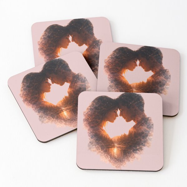 Item preview, Eternal Love – Romantic Double Exposure Couple at Sunset designed and sold by Y-MOONSTAR.