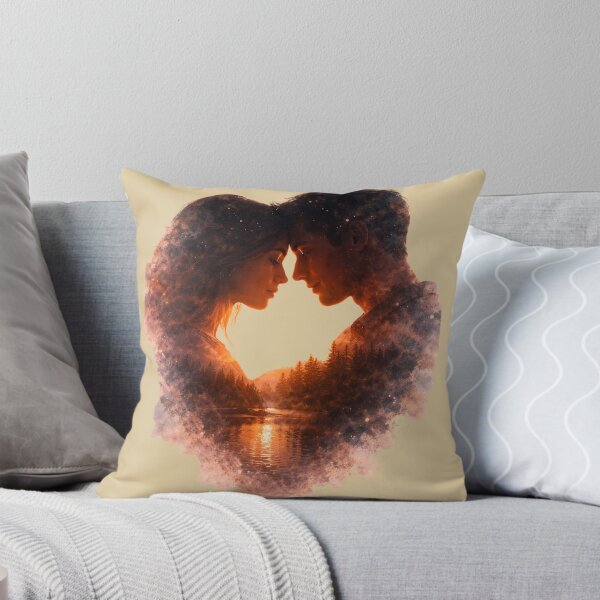 Item preview, Eternal Love – Romantic Double Exposure Couple at Sunset designed and sold by Y-MOONSTAR.