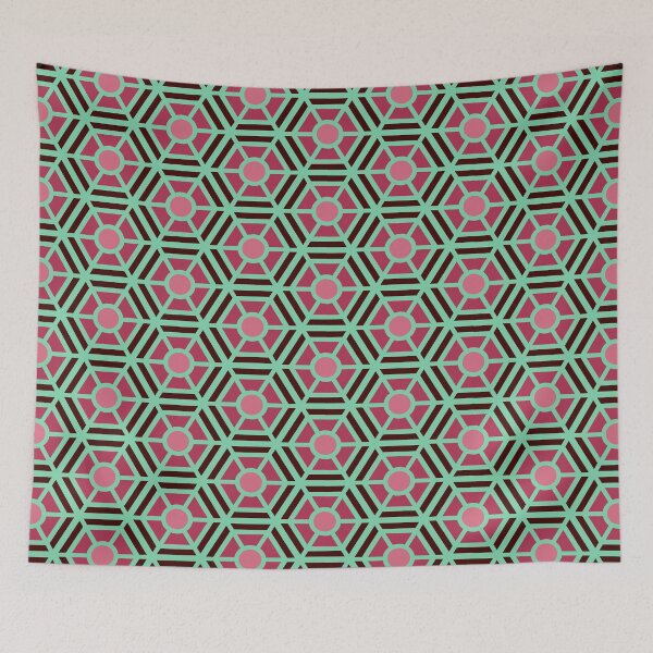 Item preview, Vintage Bee Inspired Hoodstooth - Abstract Geometric Shape Pattern  - Baptism Gifts designed and sold by RoyalStarsPatts.