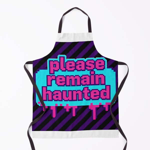 Item preview, Please Remain Haunted - Pixel Text Meme Art designed and sold by PictorialWhimsy.
