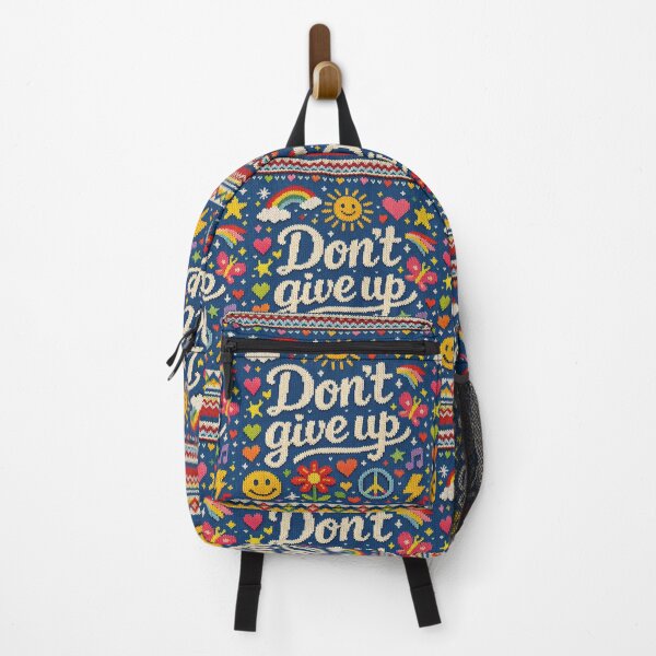Item preview, Motivational quote "Don't give up" Knit design designed and sold by Mauswohn.