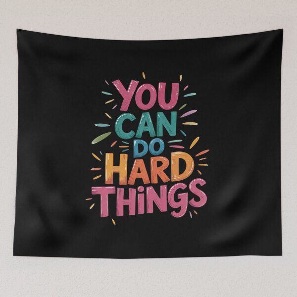 Item preview, Ykomow You Can Do Hard Things Teacher designed and sold by MarkLeedsArt.
