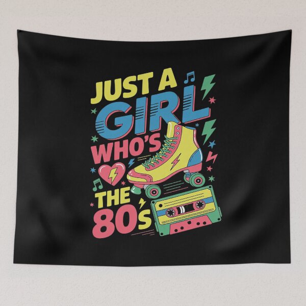 Item preview, Just A Girl Who Loves The 80s Party 80s Outfit 1980s Costume 1 designed and sold by joyouartArt.